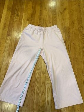 Fabletics Light Pink Wide-Leg Sweatpants